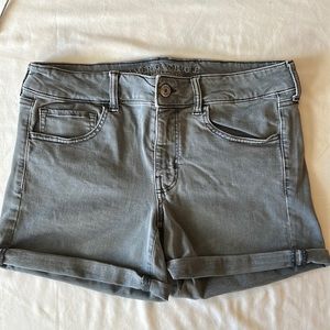 American Eagle Outfitters grey jean shorts